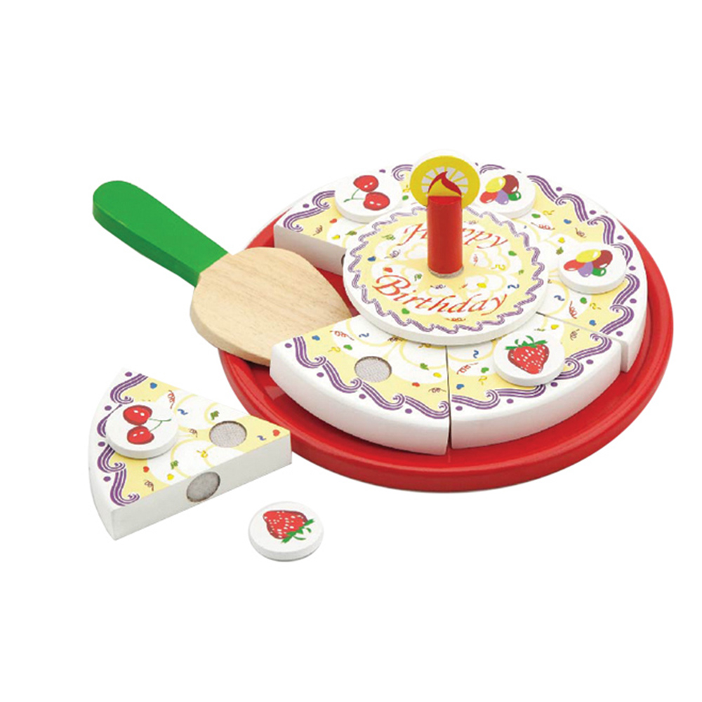 משחק עץ עוגת יום הולדת לילדים Pit Toys