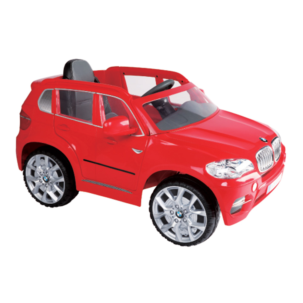 מכונית ממונעת לילדים עם שלט BMW X5 אדומה