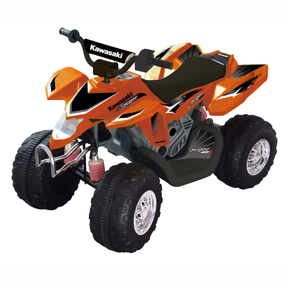 טרקטורון ממונע בטיחותי לילד Kawasaki ATV כתום