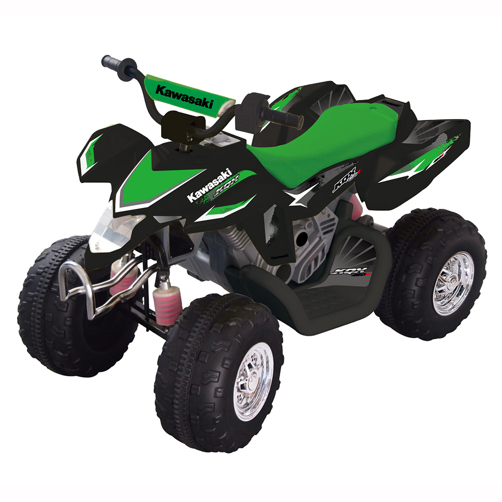 טרקטורון ממונע בטיחותי לילד Kawasaki ATV שחור