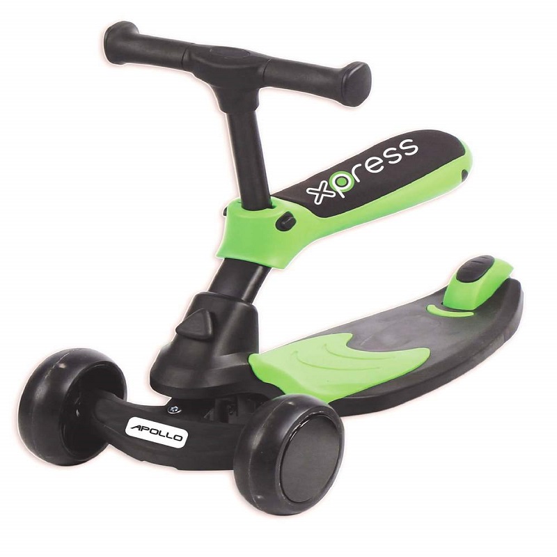 קורקינט apollo scooter  2 in 1 ירוק | לגילאי 1-5